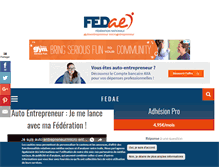 Tablet Screenshot of federation-auto-entrepreneur.fr